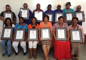 Gansbaai Marine Tevrede personeel